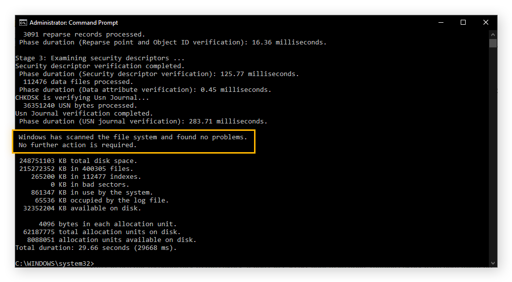 CHKDSK-opdrachten voor schijven scannen/herstellen