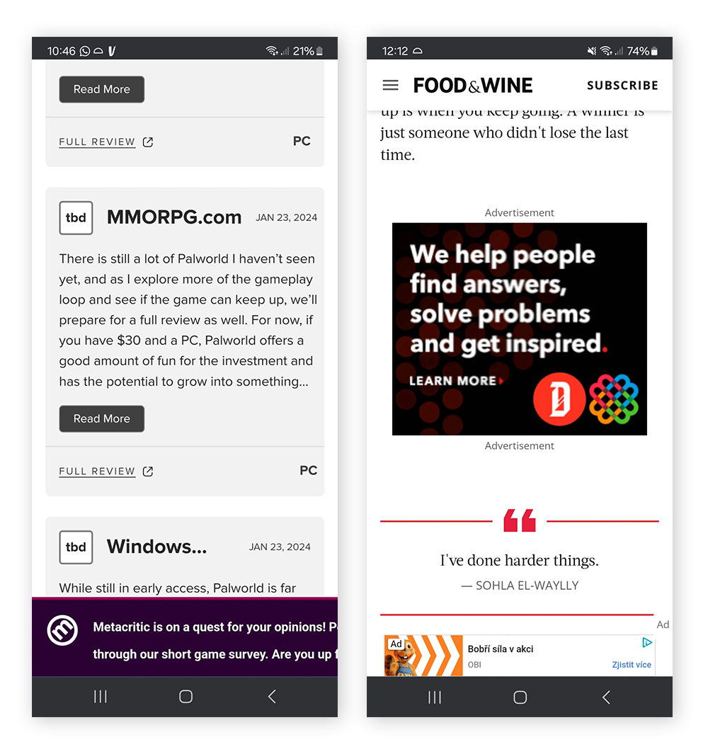 Slide-ins und Inline-Opt-ins