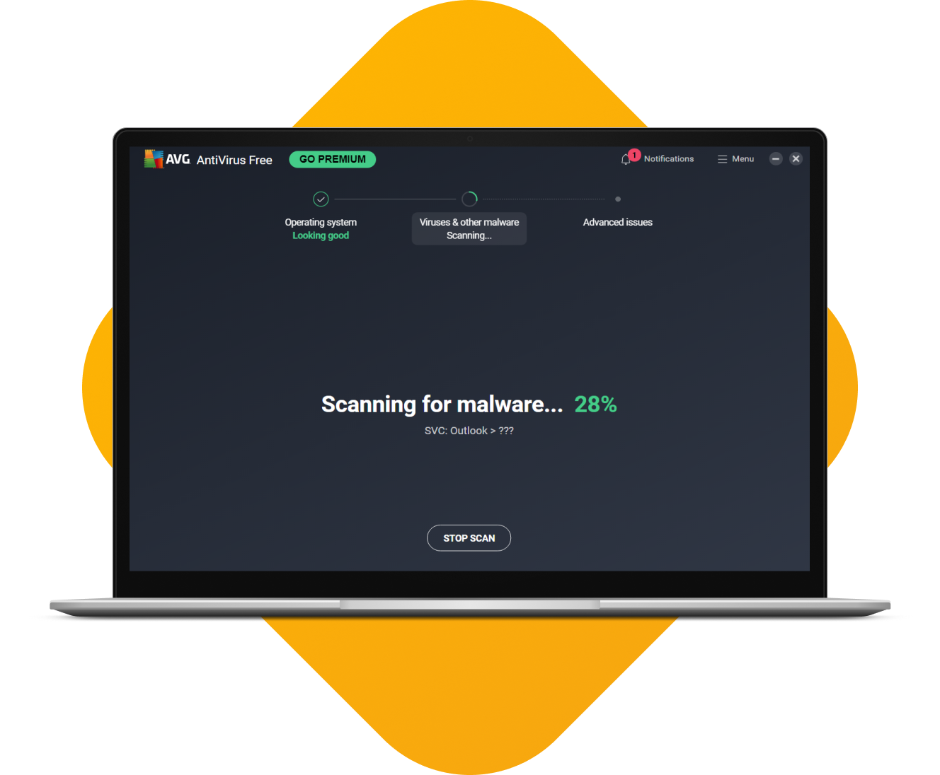 AVG AntiVirus FREE is a free Windows malware removal tool.
